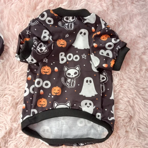 LAST 1! Dog/cat sweater, 2 sizes! Cute Halloween graphics! Nwot - Picture 3 of 11